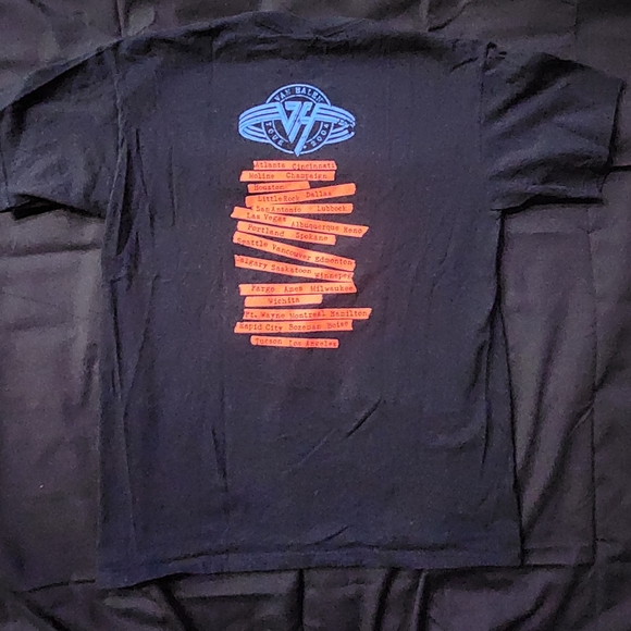 Van Halen Band Official 2004 Tour Black T Shirt Sz L Sammy Hagar Rock Music - Picture 6 of 8